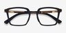 Oakley Sideswept Rx Black & Gold MétalMontures de lunettes de vue d'EyeBuyDirect, Vue Rapprochée