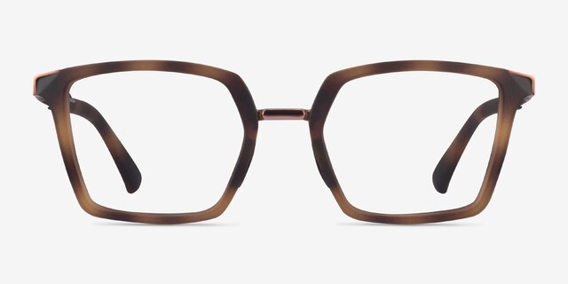 Oakley Sideswept Rx Tortoise & Rose Gold MetalEyeglass Frames from EyeBuyDirect, Front View