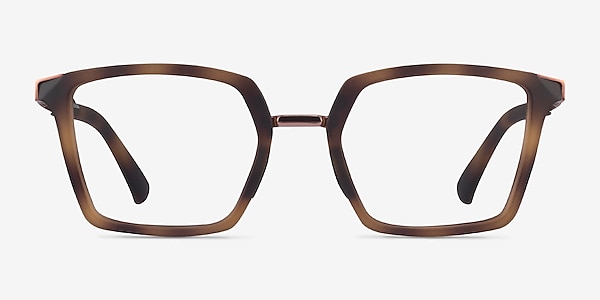 Oakley Sideswept Rx Tortoise & Rose Gold Metal Eyeglass Frames