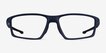 Oakley Chamber Universe Blue PlasticEyeglass Frames from EyeBuyDirect, Front View
