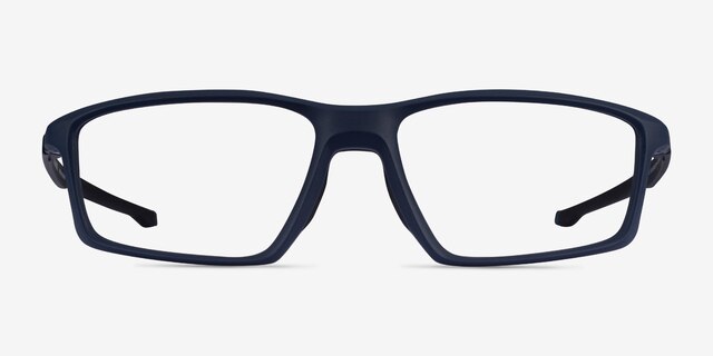 Oakley Chamber Universe Blue PlasticEyeglass Frames from EyeBuyDirect, Front View