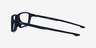 Oakley Chamber Universe Blue PlasticEyeglass Frames from EyeBuyDirect, Side View