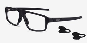 Oakley Cogswell Satin Black Camo Plastique Montures de lunettes de vue d'EyeBuyDirect, Vue d'Angle