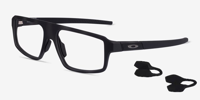 Oakley Cogswell Satin Black Camo PlasticEyeglass Frames from EyeBuyDirect, Angle View