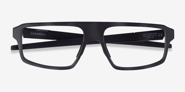 Oakley Cogswell Satin Black Camo PlasticEyeglass Frames from EyeBuyDirect, Closed View