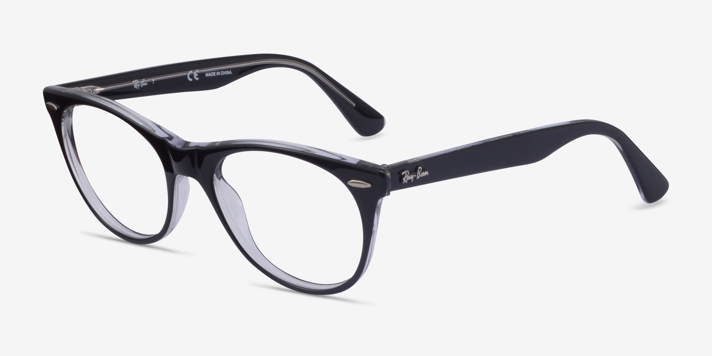 RayBan RB2185V Round Black Clear Frame Eyeglasses Eyebuydirect RayBan RB2185V Round Black Clear Frame Eyeglasses Eyebuydirect