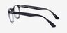 Ray-Ban RB2185V Black Clear AcetateEyeglass Frames from EyeBuyDirect, Side View