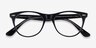 Ray-Ban RB2185V Black Clear AcetateEyeglass Frames from EyeBuyDirect, Closed View