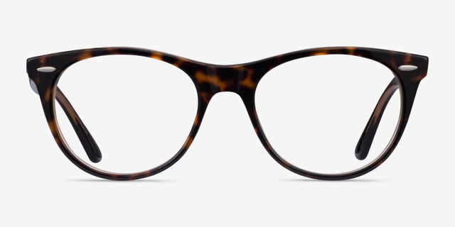 Ray-Ban RB2185V Leopard AcetateEyeglass Frames from EyeBuyDirect, Front View