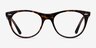 Ray-Ban RB2185V Leopard AcetateEyeglass Frames from EyeBuyDirect, Front View