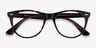 Ray-Ban RB2185V Leopard AcetateEyeglass Frames from EyeBuyDirect, Closed View