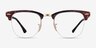Ray-Ban RB3716VM Floral & Gold MetalEyeglass Frames from EyeBuyDirect, Front View