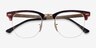 Ray-Ban RB3716VM Floral & Gold MetalEyeglass Frames from EyeBuyDirect, Closed View