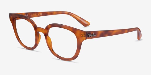 Ray-Ban RB4324V Light Tortoise PlasticEyeglass Frames from EyeBuyDirect, Angle View
