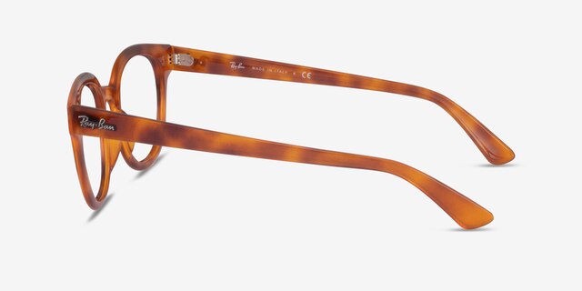 Ray-Ban RB4324V Light Tortoise PlasticEyeglass Frames from EyeBuyDirect, Side View