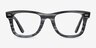 Ray-Ban RB4340V Wayfarer Blue Striped AcetateEyeglass Frames from EyeBuyDirect, Front View