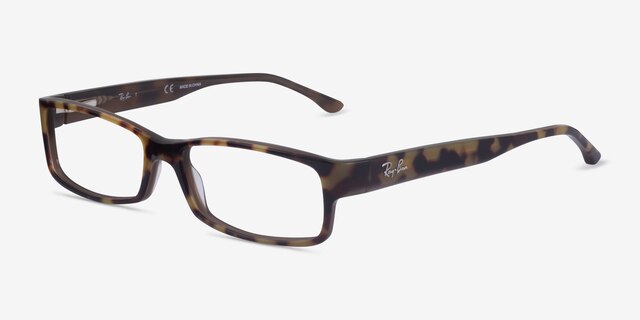 Ray-Ban RB5114 Tortoise AcetateEyeglass Frames from EyeBuyDirect, Angle View