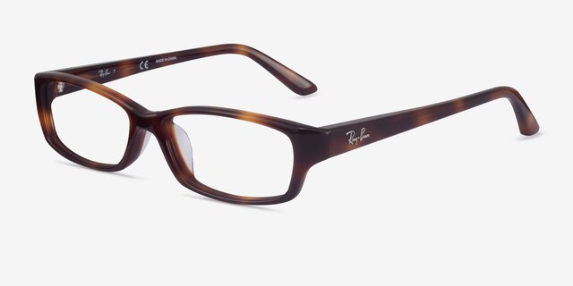 Ray-Ban RB5272 Tortoise AcetateEyeglass Frames from EyeBuyDirect, Angle View