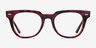 Ray-Ban Meteor Red Tortoise AcetateEyeglass Frames from EyeBuyDirect, Front View
