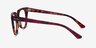 Ray-Ban Meteor Red Tortoise AcetateEyeglass Frames from EyeBuyDirect, Side View