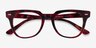Ray-Ban Meteor Red Tortoise AcetateEyeglass Frames from EyeBuyDirect, Closed View