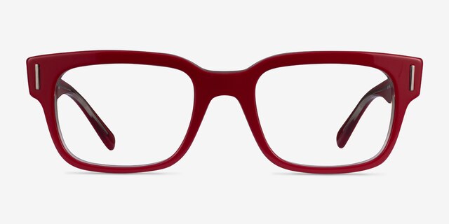 Ray-Ban Jeffrey Light Red AcetateEyeglass Frames from EyeBuyDirect, Front View