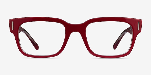 Ray-Ban Jeffrey Light Red Acetate Eyeglass Frames