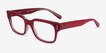 Ray-Ban Jeffrey Light Red AcetateEyeglass Frames from EyeBuyDirect, Angle View