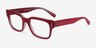 Ray-Ban Jeffrey Light Red AcetateEyeglass Frames from EyeBuyDirect, Angle View