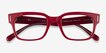Ray-Ban Jeffrey Light Red AcetateEyeglass Frames from EyeBuyDirect, Closed View