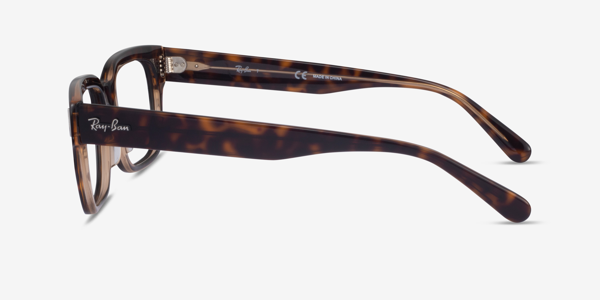 Ray-Ban Jeffrey - Rectangle Tortoise Frame Glasses For Men | Eyebuydirect