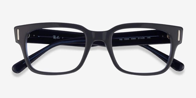 Ray-Ban RB5388 Gray & Blue AcetateEyeglass Frames from EyeBuyDirect, Closed View