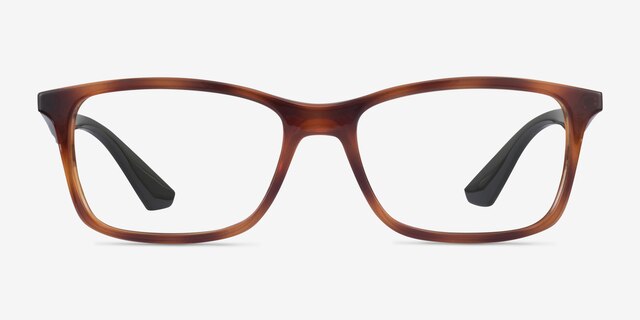 Ray-Ban RB7047 Tortoise & Green PlastiqueMontures de lunettes de vue d'EyeBuyDirect, Vue de Face