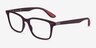 Ray-Ban RB7144M Dark Burgundy PlasticEyeglass Frames from EyeBuyDirect, Angle View