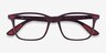 Ray-Ban RB7144M Dark Burgundy PlasticEyeglass Frames from EyeBuyDirect, Closed View