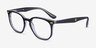 Ray-Ban RB7151M Gray & Clear AcetateEyeglass Frames from EyeBuyDirect, Angle View