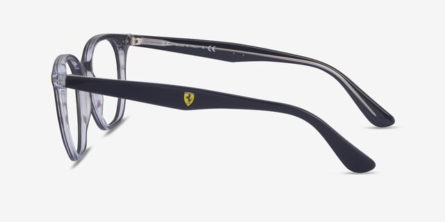 Ray-Ban RB7151M Gray & Clear AcetateEyeglass Frames from EyeBuyDirect, Side View