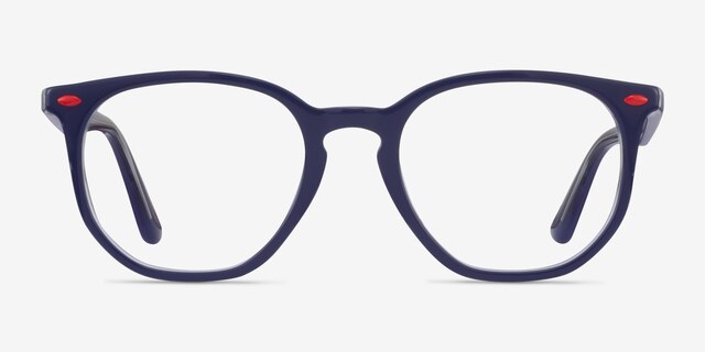 Ray-Ban RB7151M Blue & Clear AcetateEyeglass Frames from EyeBuyDirect, Front View