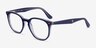 Ray-Ban RB7151M Blue & Clear AcetateEyeglass Frames from EyeBuyDirect, Angle View