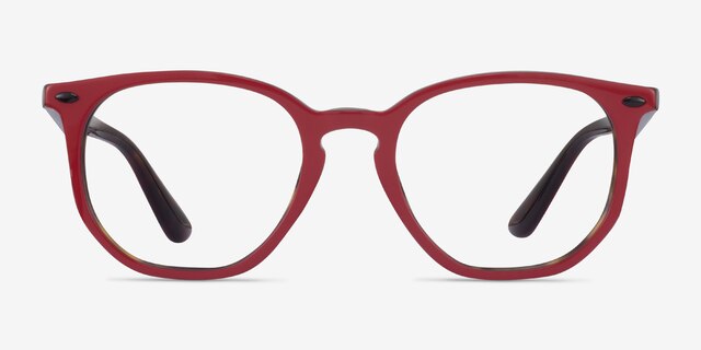 Ray-Ban RB7151M Red & Tortoise AcetateEyeglass Frames from EyeBuyDirect, Front View