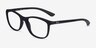 Ray-Ban RB7169 Matte Black PlasticEyeglass Frames from EyeBuyDirect, Angle View
