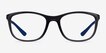 Ray-Ban RB7169 Clear Dark Gray PlasticEyeglass Frames from EyeBuyDirect, Front View