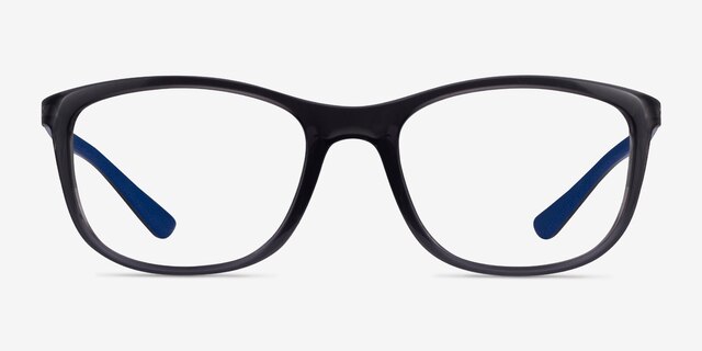 Ray-Ban RB7169 Clear Dark Gray PlasticEyeglass Frames from EyeBuyDirect, Front View
