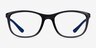 Ray-Ban RB7169 Clear Dark Gray PlasticEyeglass Frames from EyeBuyDirect, Front View