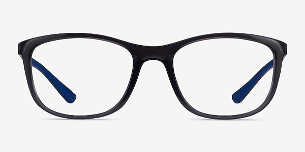 Ray-Ban RB7169 Clear Dark Gray Plastic Eyeglass Frames