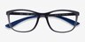 Ray-Ban RB7169 Clear Dark Gray PlasticEyeglass Frames from EyeBuyDirect, Closed View