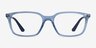 Ray-Ban RB7176 Clear Blue PlasticEyeglass Frames from EyeBuyDirect, Front View