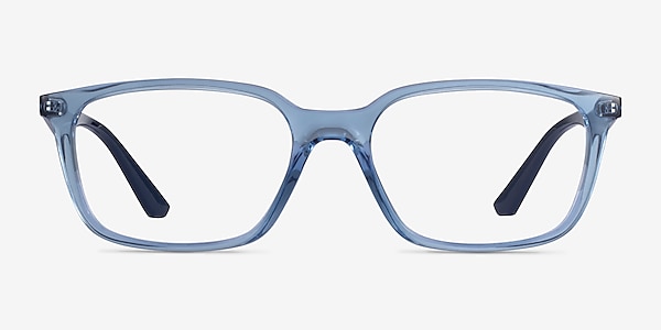 Ray-Ban RB7176 Clear Blue Plastique Montures de lunettes de vue