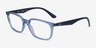 Ray-Ban RB7176 Clear Blue PlasticEyeglass Frames from EyeBuyDirect, Angle View