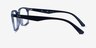 Ray-Ban RB7176 Clear Blue PlasticEyeglass Frames from EyeBuyDirect, Side View